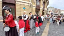 Bilboko Txistu egunean dantzan